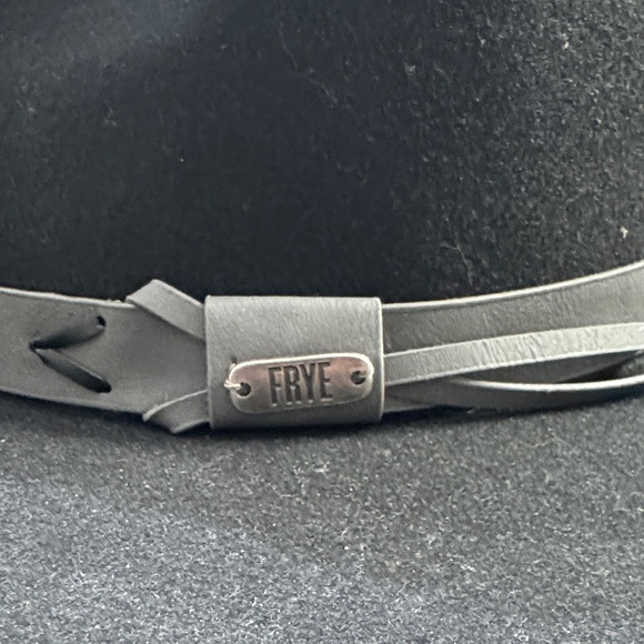 Frye Black Hat with Gray Band - Picture 3 of 6